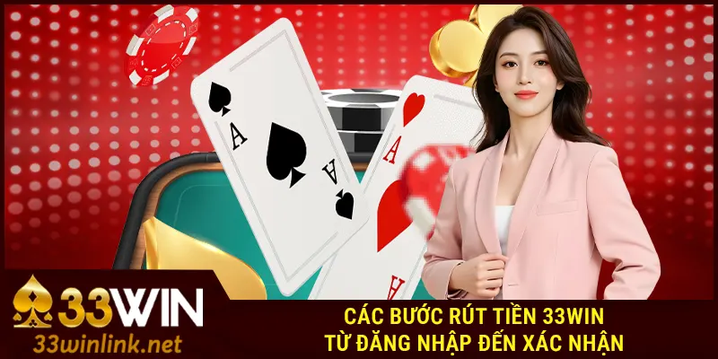 Các bước rút tiền 33Win từ đăng nhập đến xác nhận